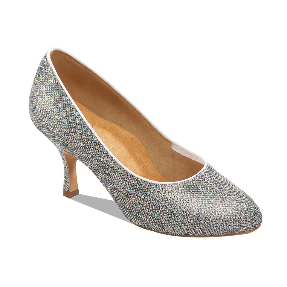 silver rainbow shoes